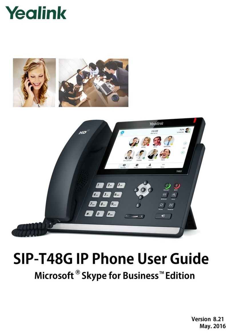 Yealink Yealink SIP-T48G User manual