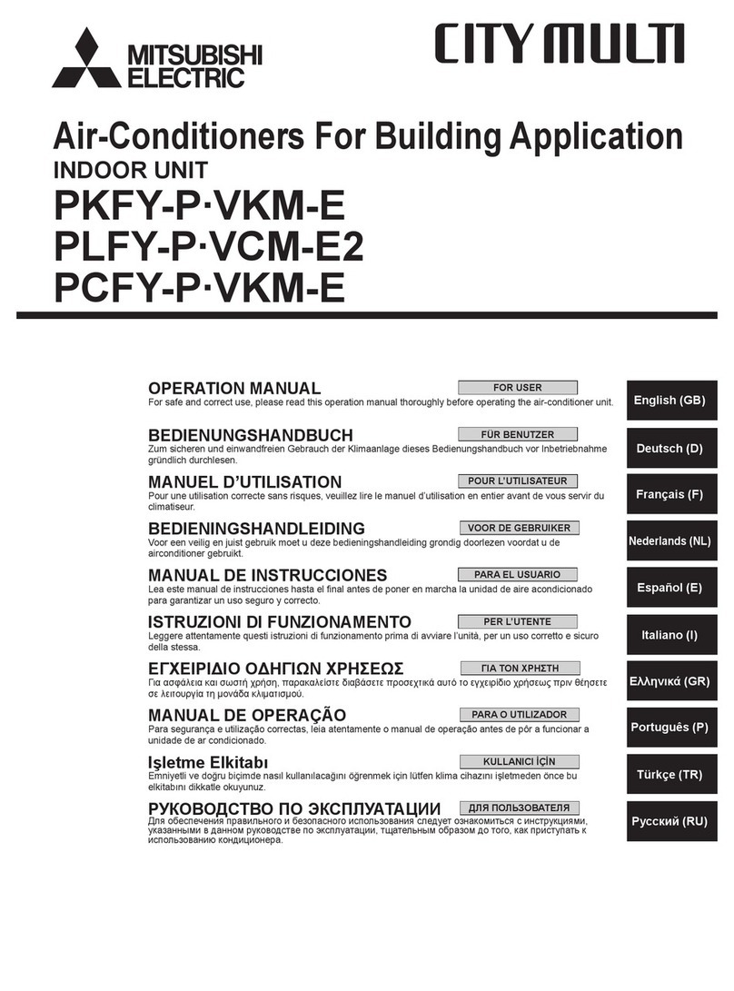 Mitsubishi Electric city multi PKFY-P-VKM-E User manual
