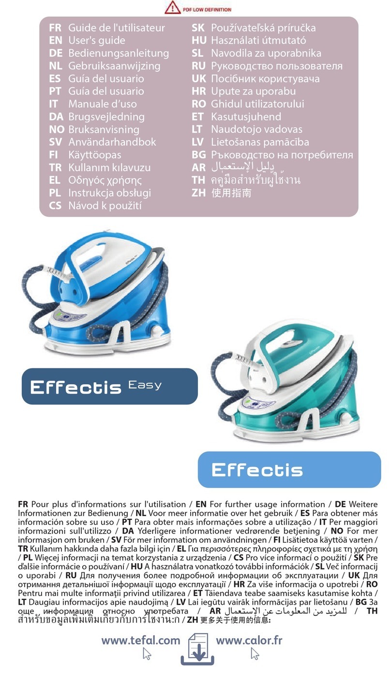 TEFAL Effectis Easy User manual TEFAL Effectis Easy User manual