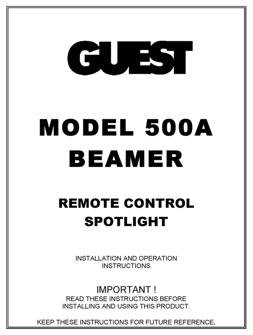 Guest 500A BEAMER Installation and operation guide