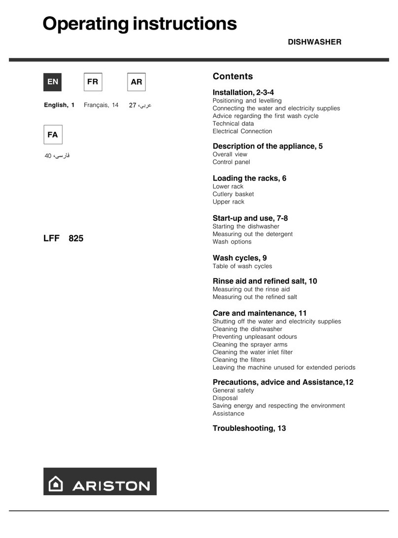 Ariston LFF 825 User manual