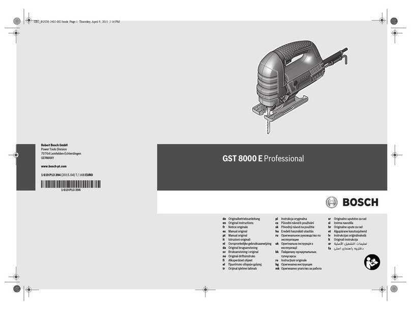 Bosch GST 8000 E Professional User manual