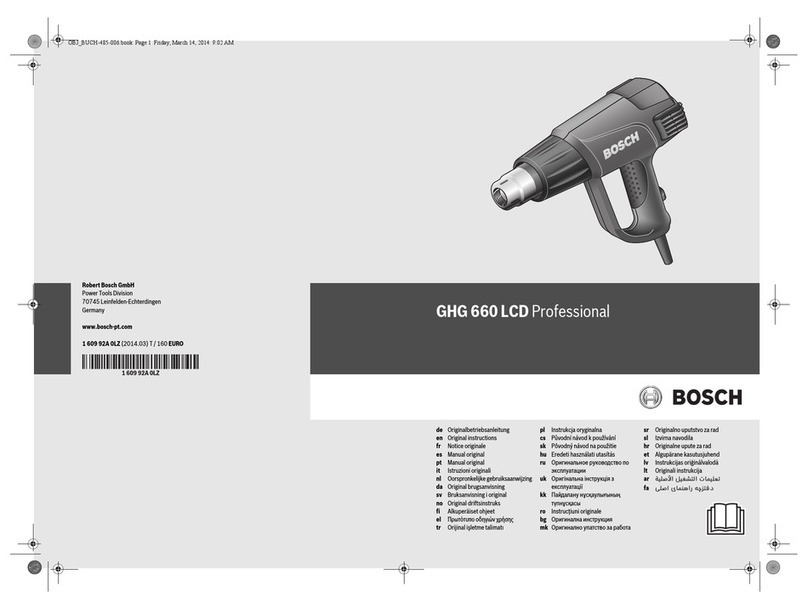 Bosch GHG 660 LCD User manual