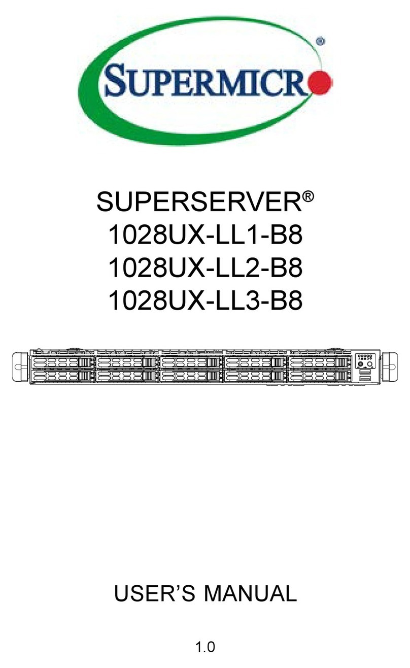 Supermicro SUPERSERVER 1028UX-LL1-B8 User manual