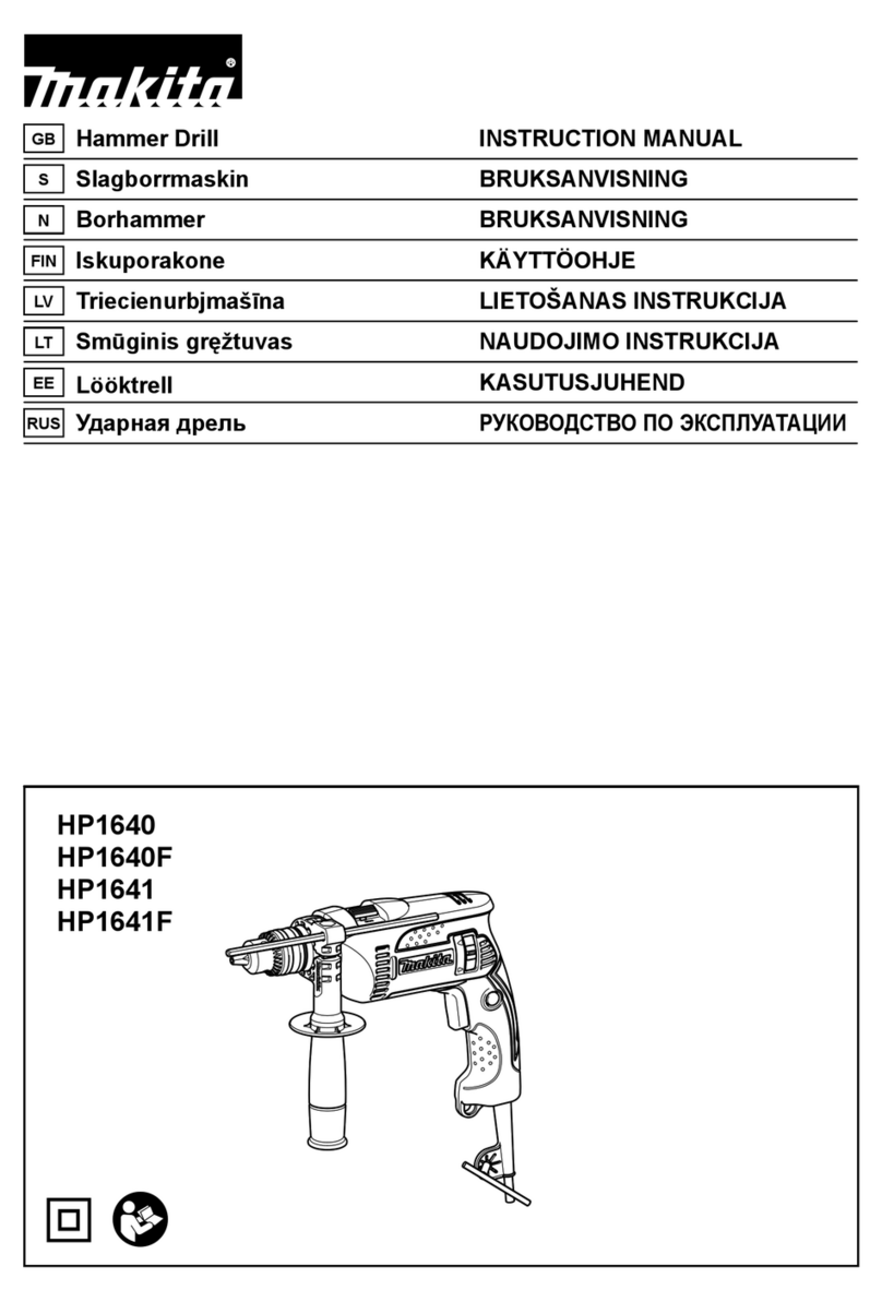 Makita HP1640 instruction manual