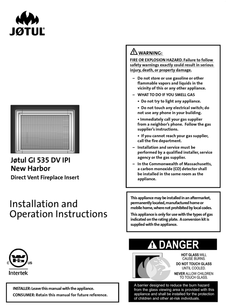 Jøtul Jotul GI 535 DV IPI New Harbor User manual Jøtul Jotul GI 535 DV IPI New Harbor User manual