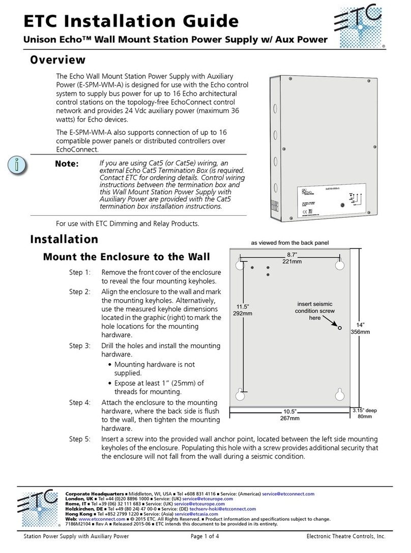 ETC Unison Echo installation guide