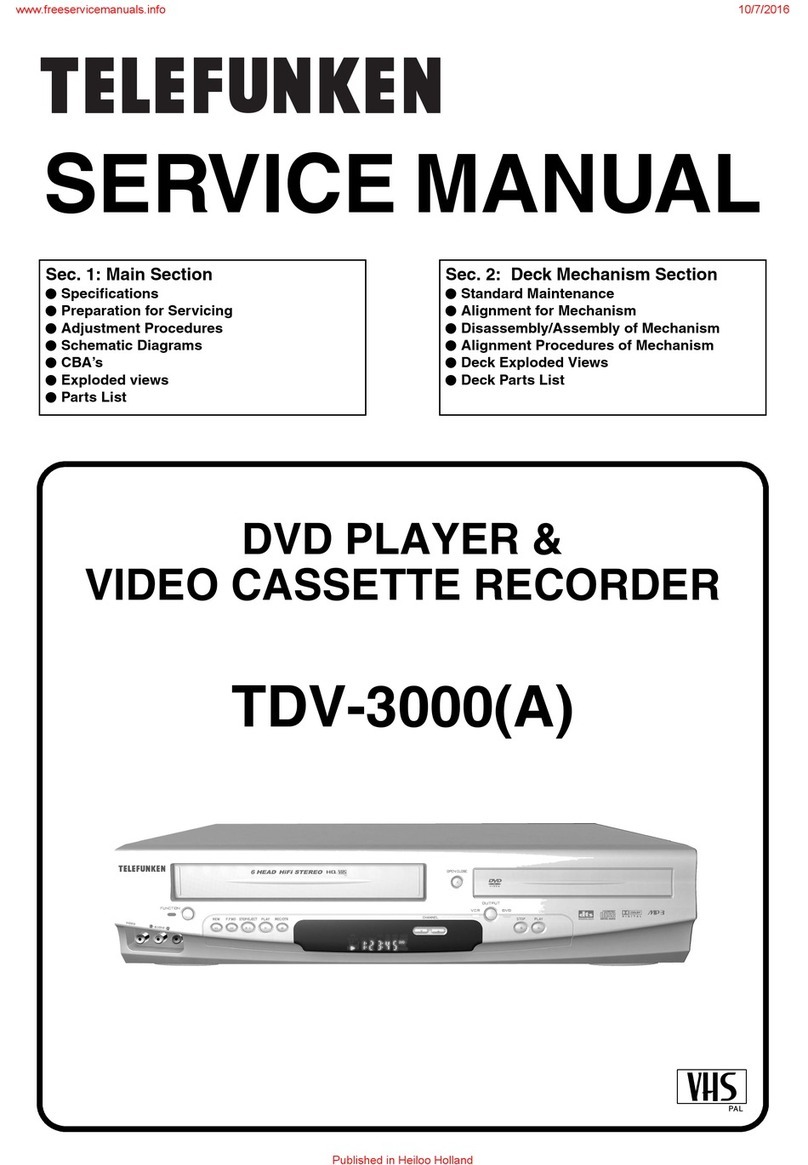 Telefunken TDV-3000 Service manual
