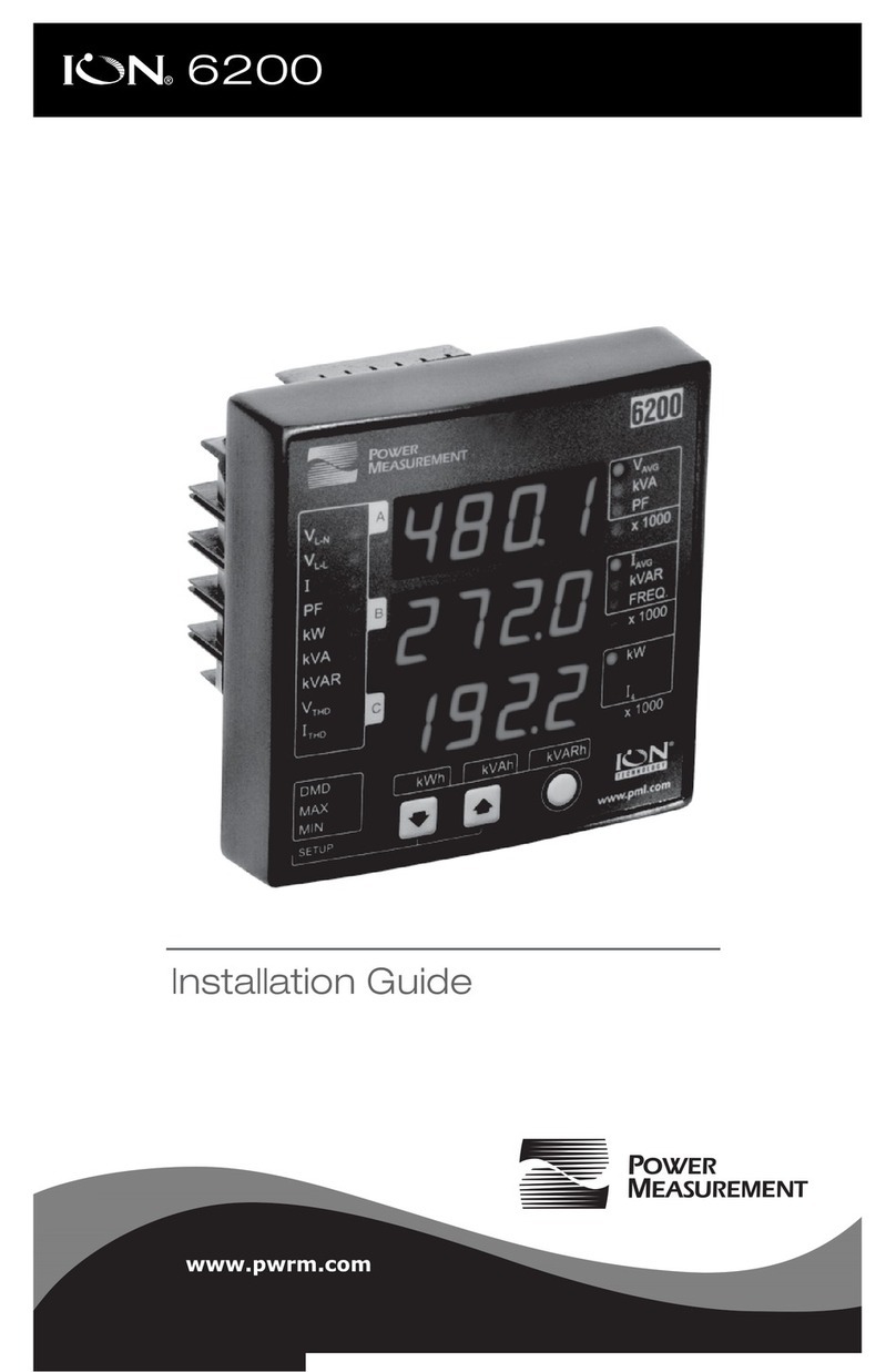 Power Measurement ION 6200 installation guide