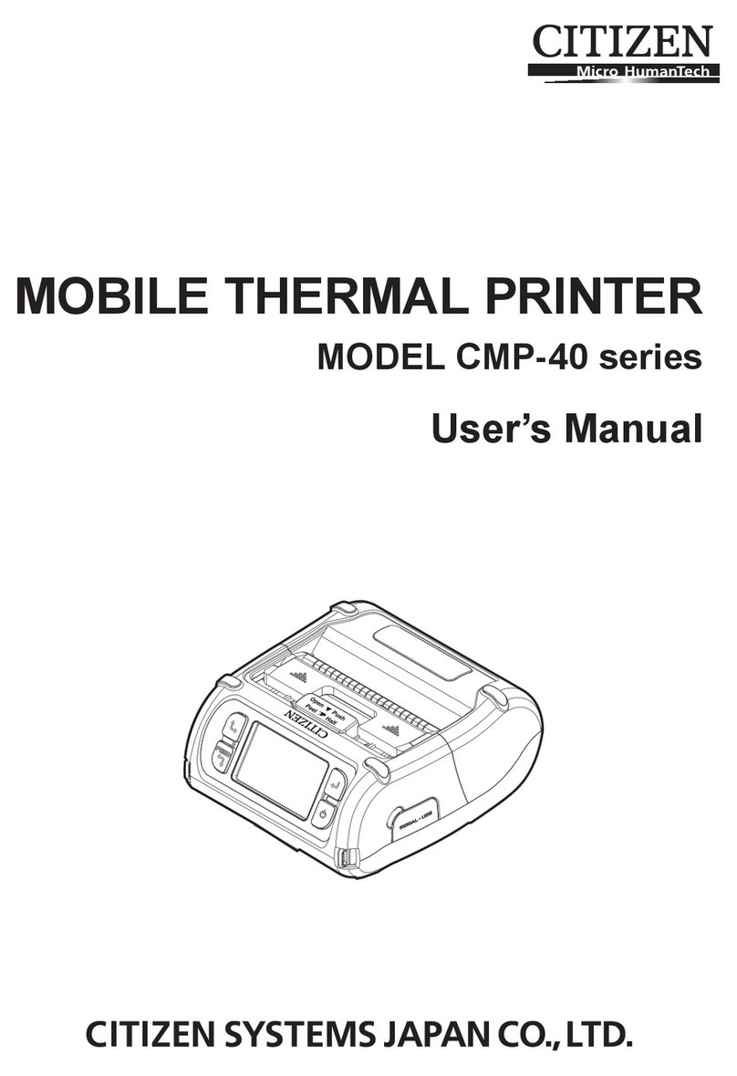 Citizen CMP-40 SERIES User manual