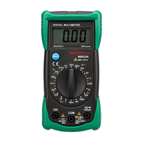 Mastech MS8233A User manual