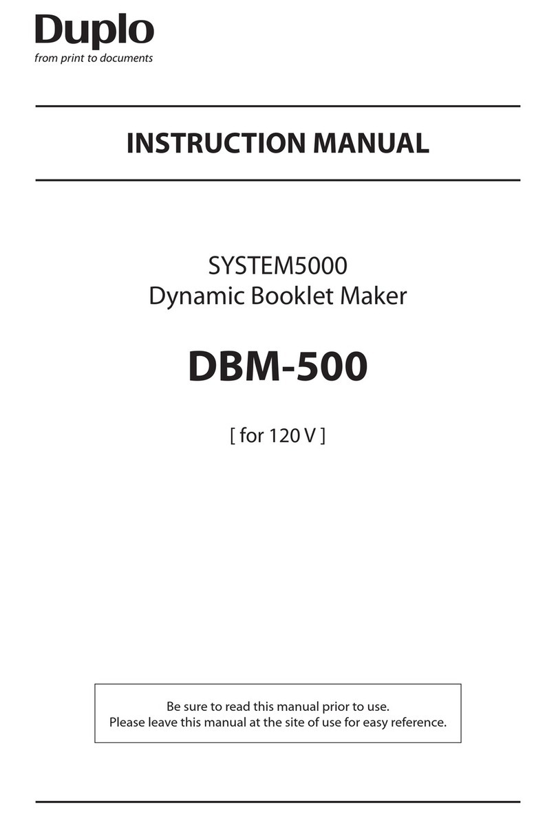 Duplo INSTRUCTION MANUAL instruction manual