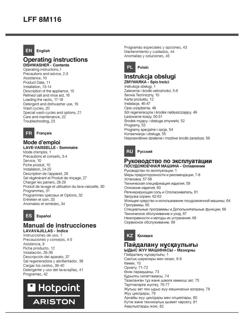 Hotpoint Ariston LFF-8M116 User manual
