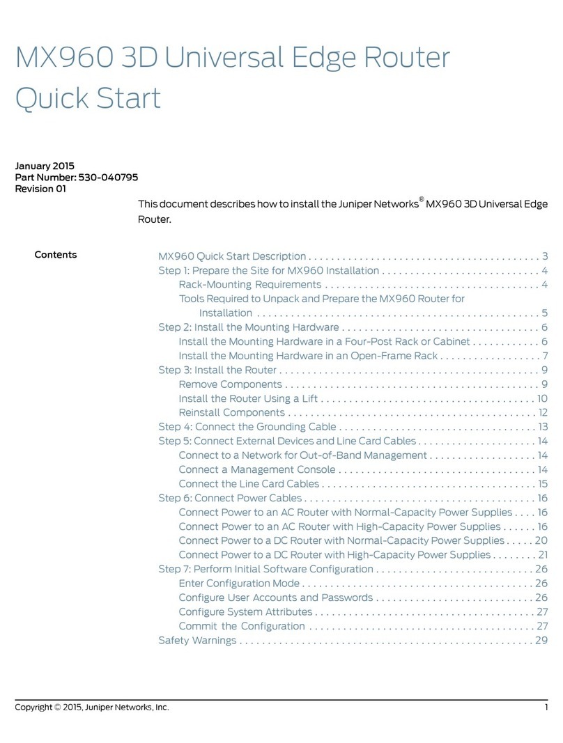 Juniper MX960 User manual