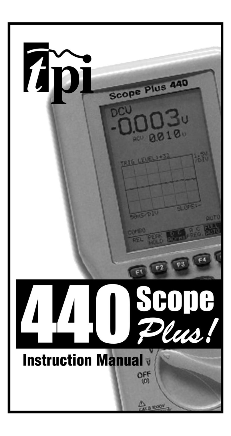 TPI Scope Plus 400 instruction manual