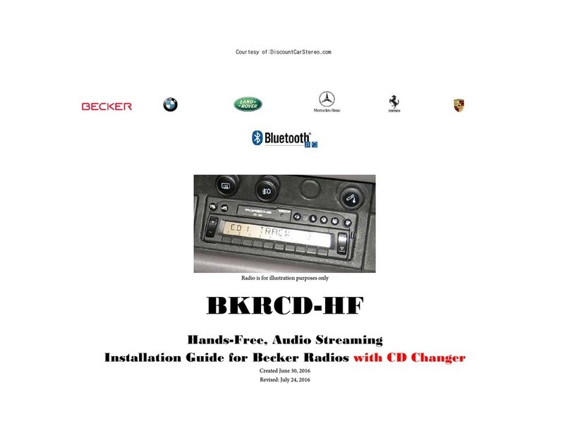 Becker BKRCD-HF installation guide
