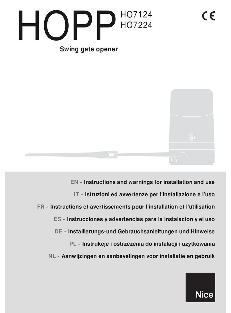 HOPP HO7124 Instructions and warnings for installation and use