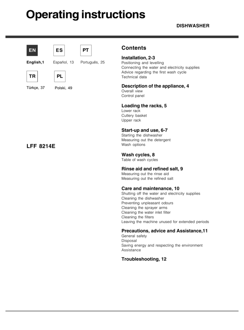 Hotpoint LFF 8214E User manual