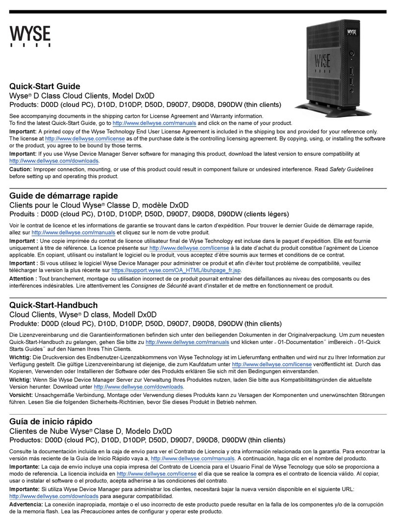 Wyse D00D User manual