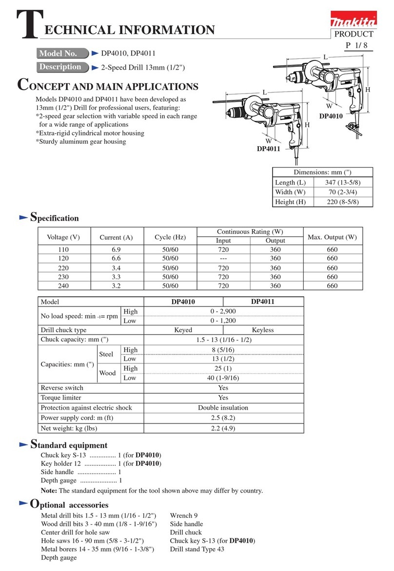 Makita DP4011 Manual