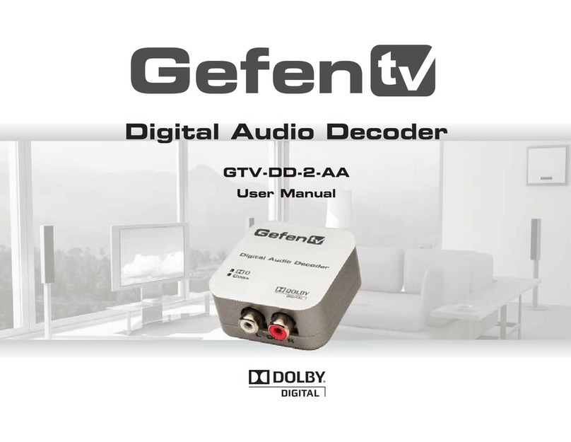 GefenTV GTV-DD-2-AA user manual