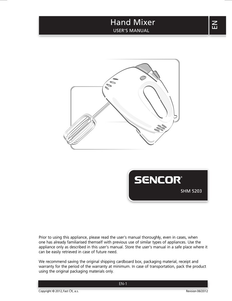 Sencor shm 5203 user manual