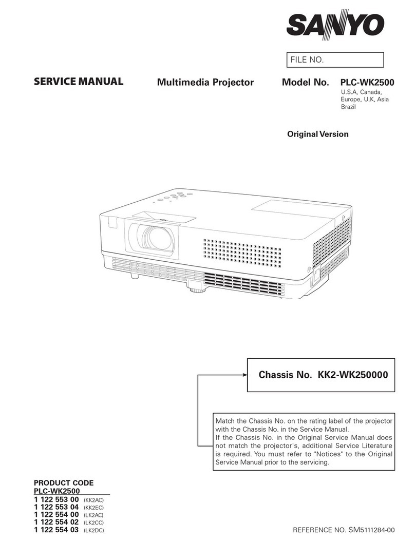 Sanyo PLC-WK2500 User manual