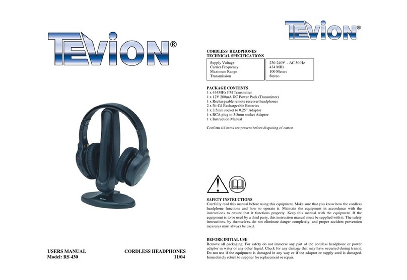 Tevion RS 430 user manual