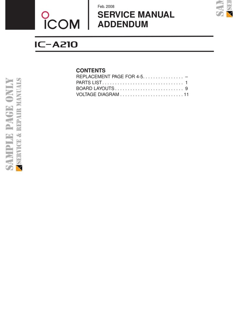 Icom IC-A210 Service manual