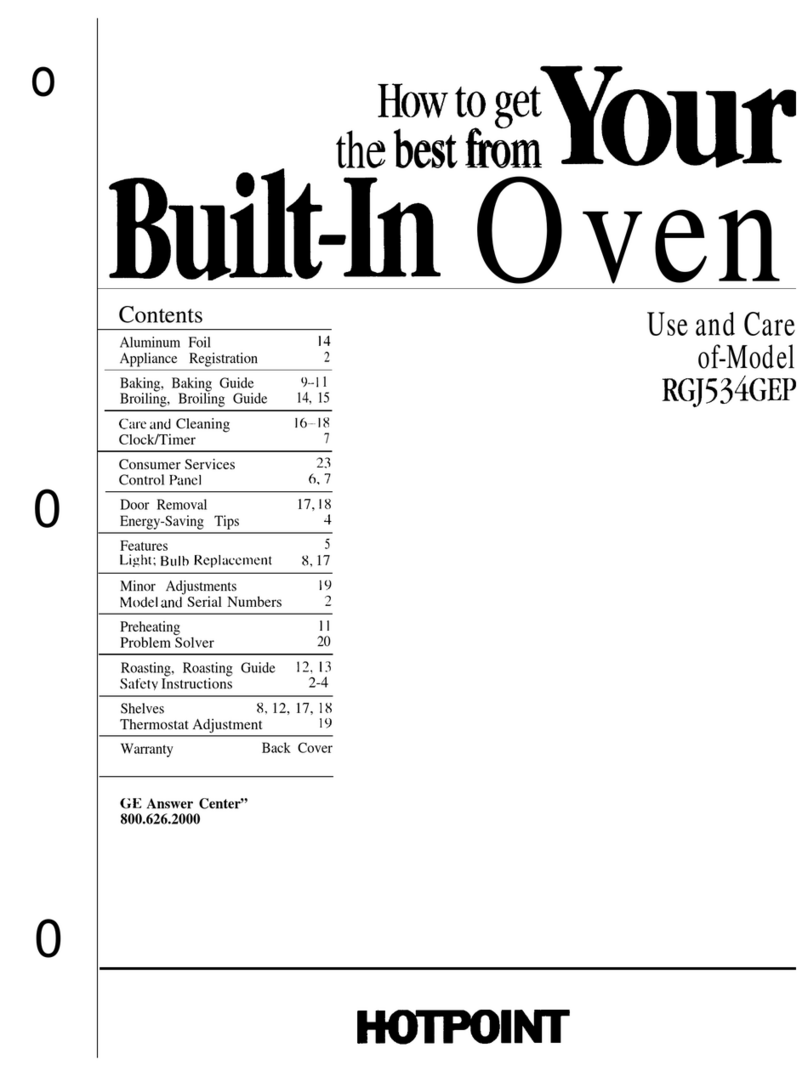 Hotpoint RGJ534GEP use and care manual