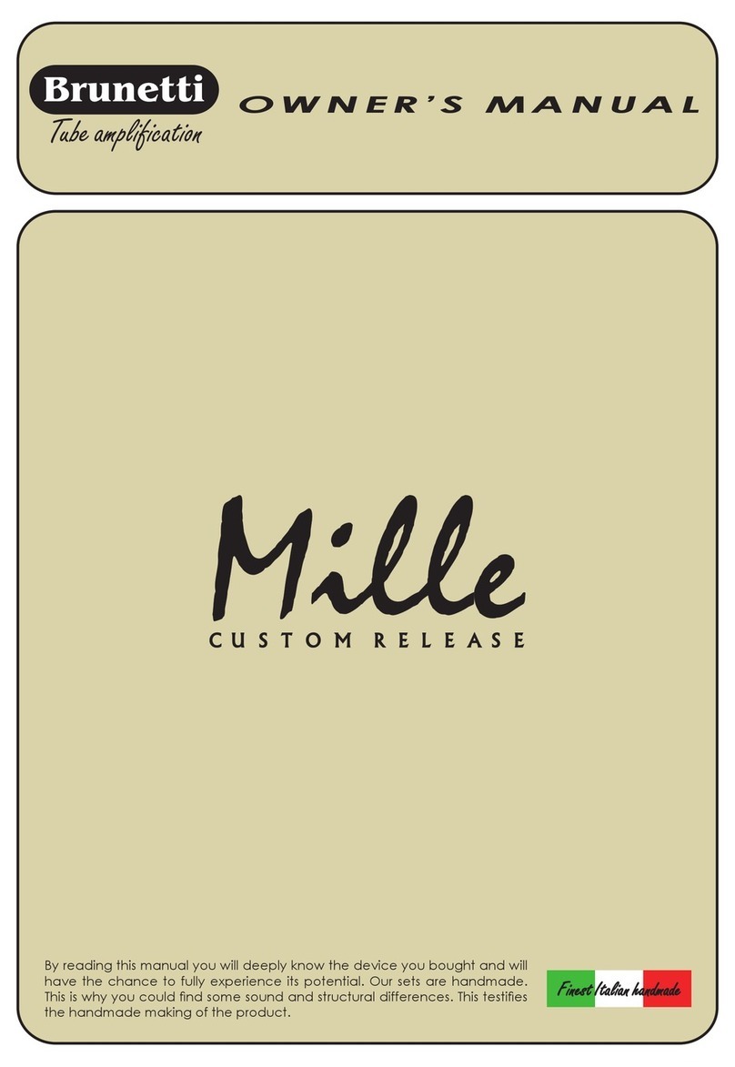 Brunetti MILLE CR CUSTOM RELEASE User manual Brunetti MILLE CR CUSTOM RELEASE User manual