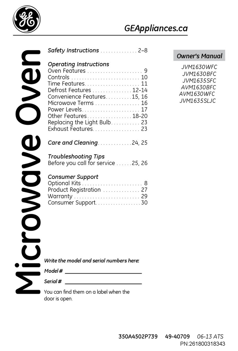 GE JVM1630WFC User manual