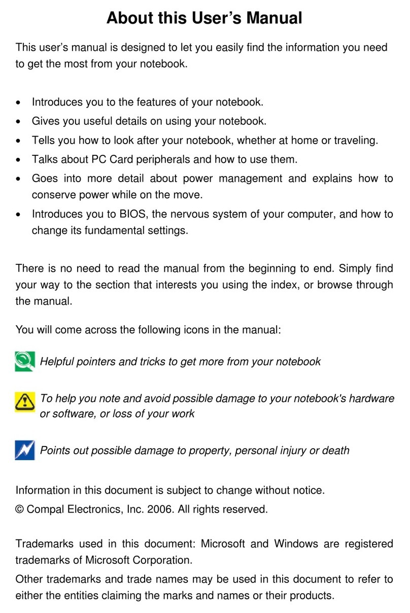 Toshiba TECRA A6 owner's manual
