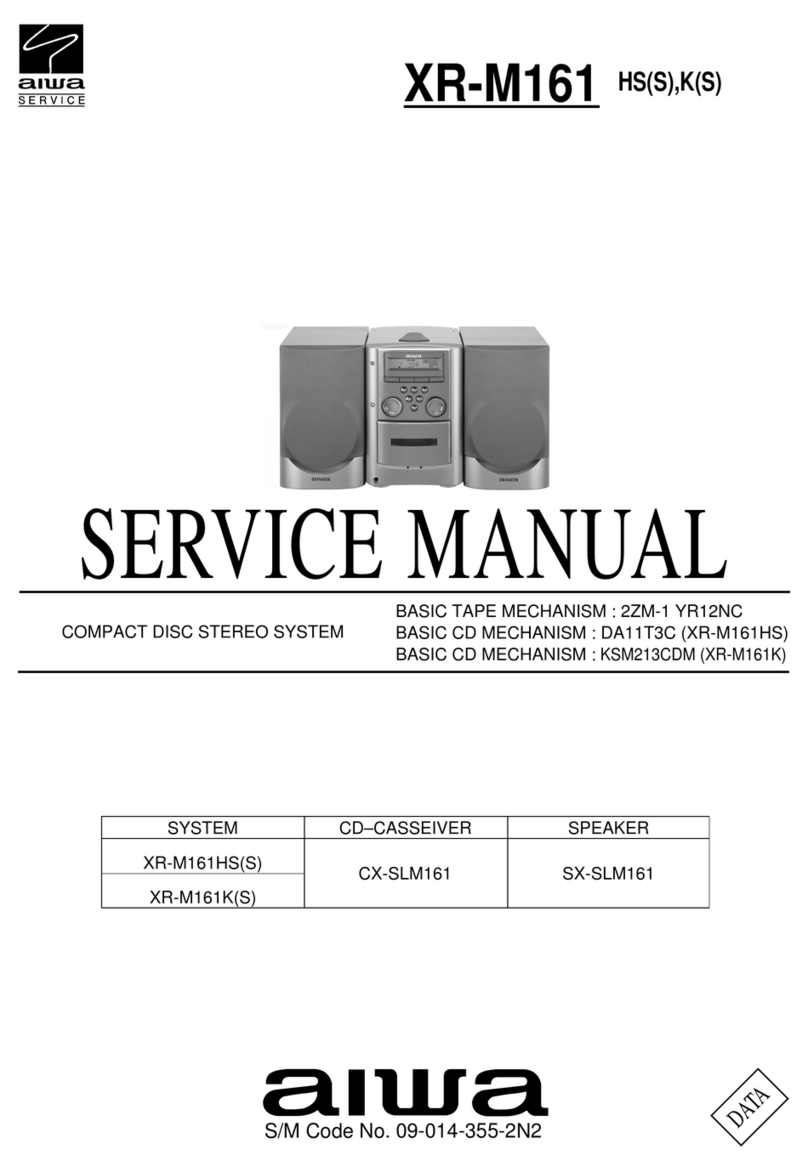 Aiwa XR-M161HS(S) User manual