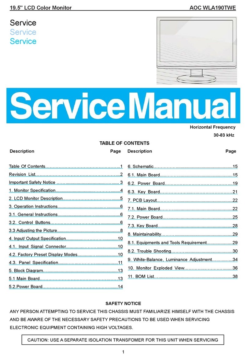 AOC WLA190TWE User manual
