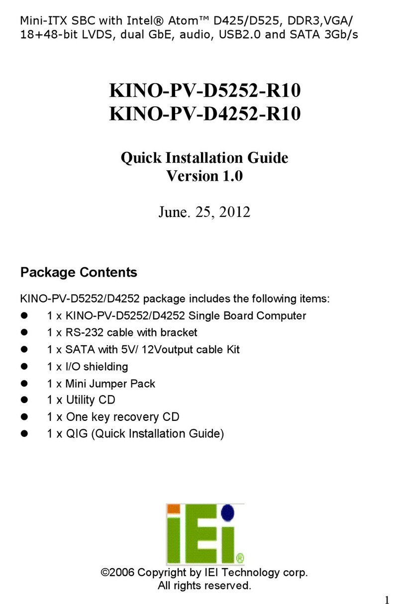 IEI Technology KINO-PV-D5252-R10 User manual