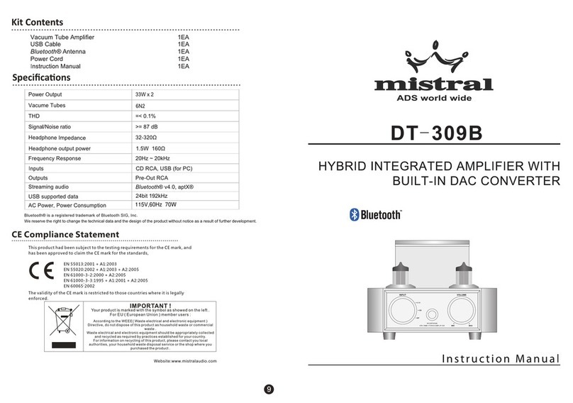 Mistral DT-309B instruction manual
