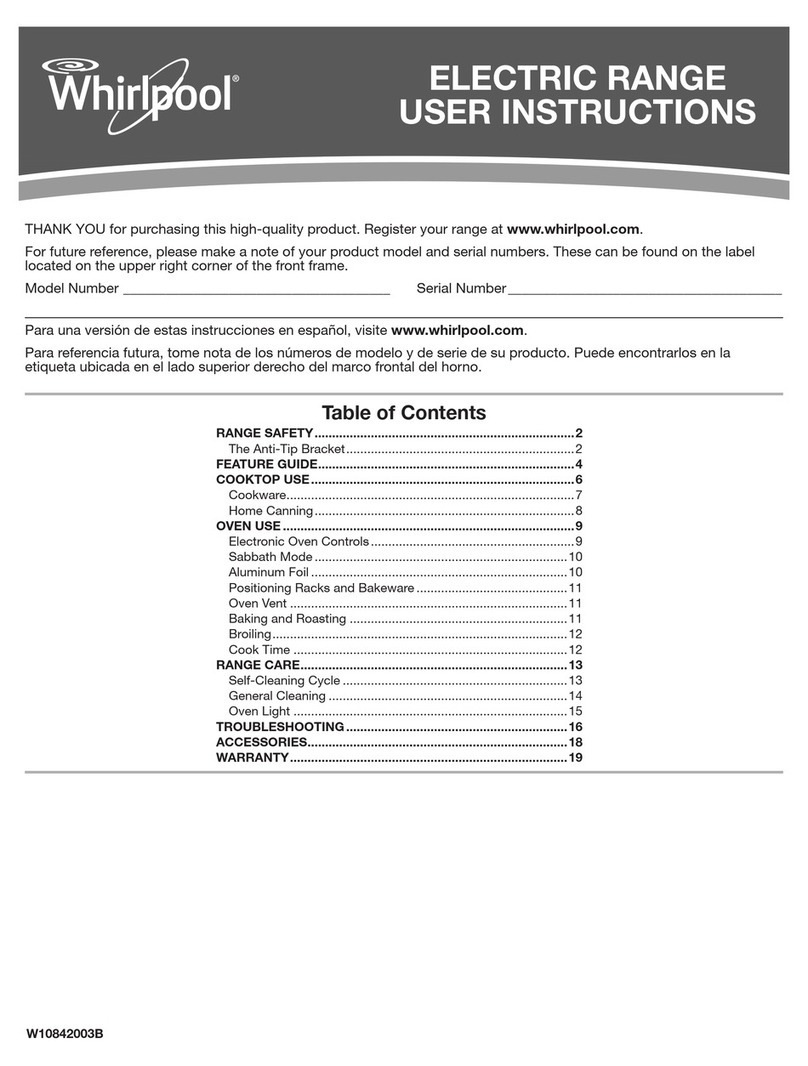 Whirlpool W10842003B User manual