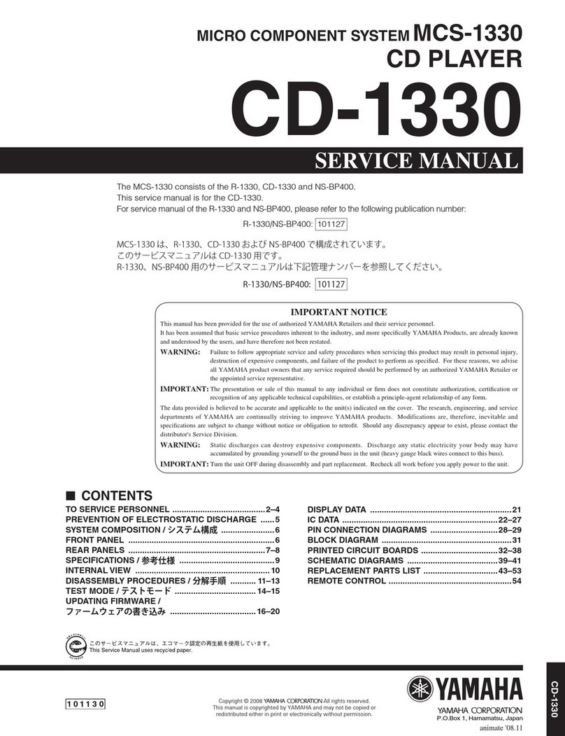 Yamaha CD-1330 User manual