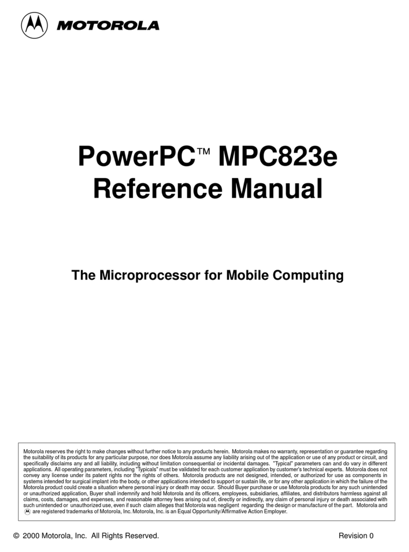 Motorola MPC823e User manual