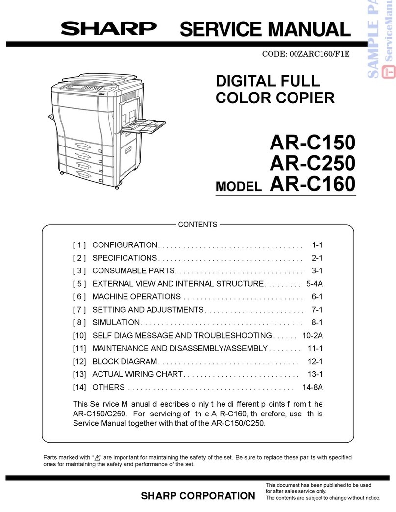 Sharp AR-C150 User manual Sharp AR-C150 User manual