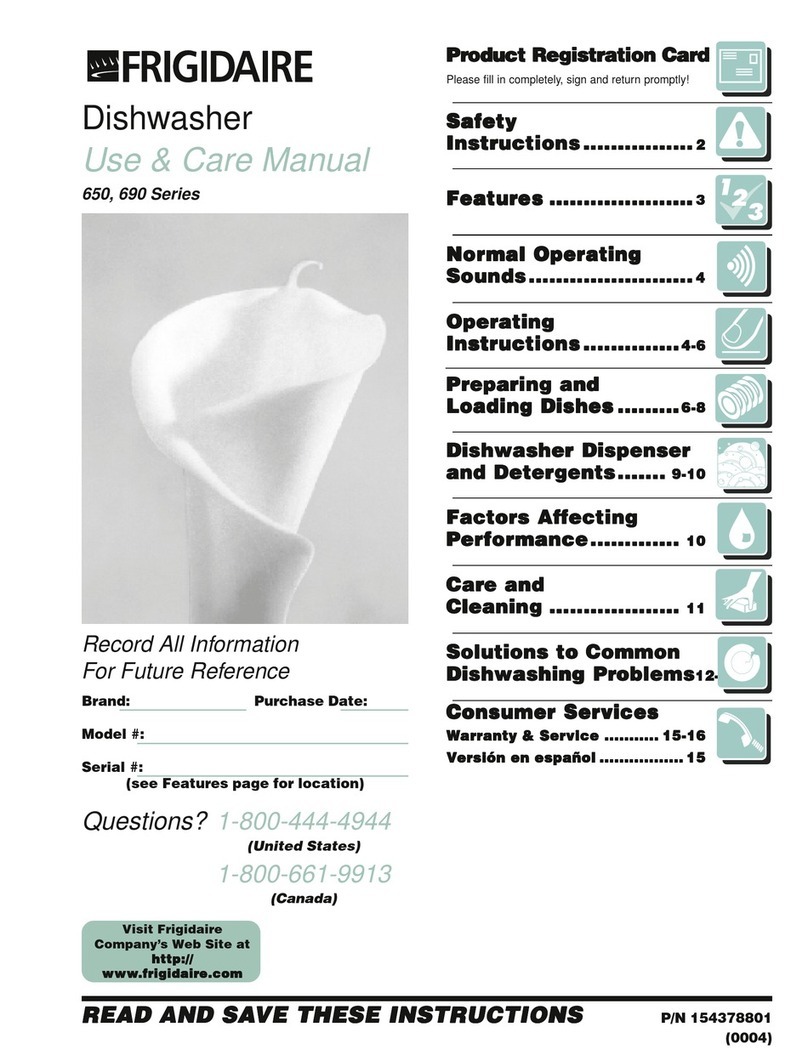 Frigidaire 650 Series User manual