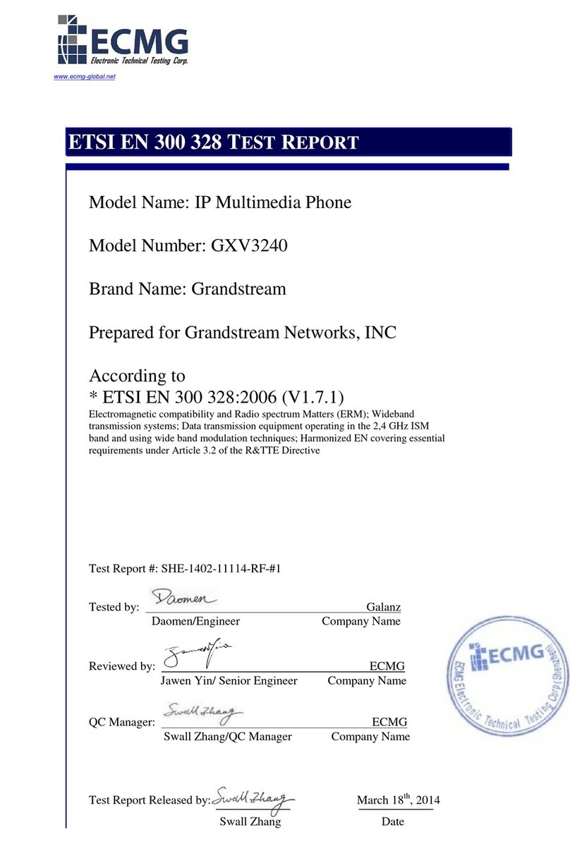 Grandstream Networks GXV3240 manual