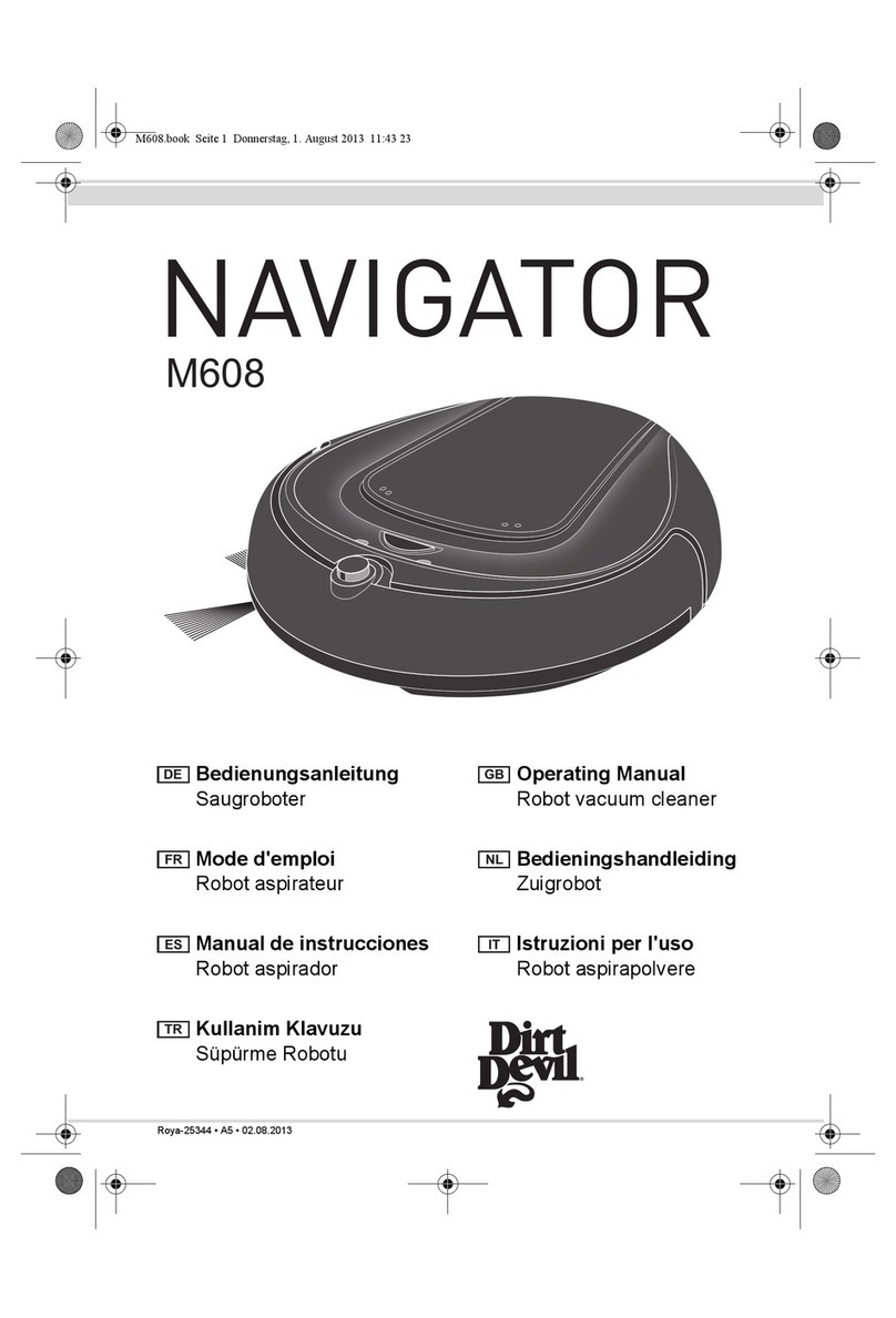 Dirt Devil M608 Navigator User manual