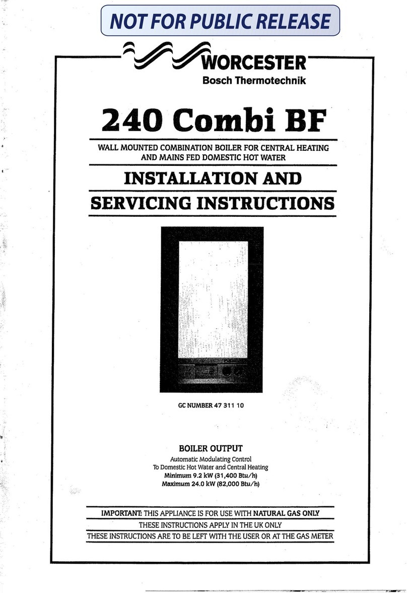 Worcester 240 Combi BF Installation and servicing instructions