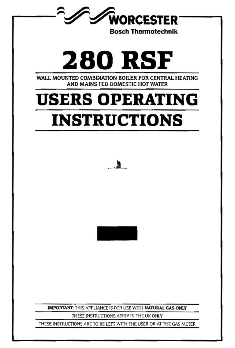 Worcester 280 RSF User operating instructions