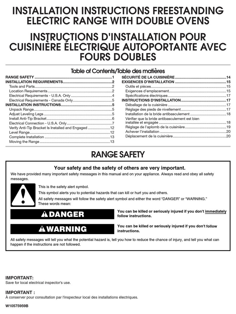 Whirlpool W10575959B installation instructions Whirlpool W10575959B installation instructions