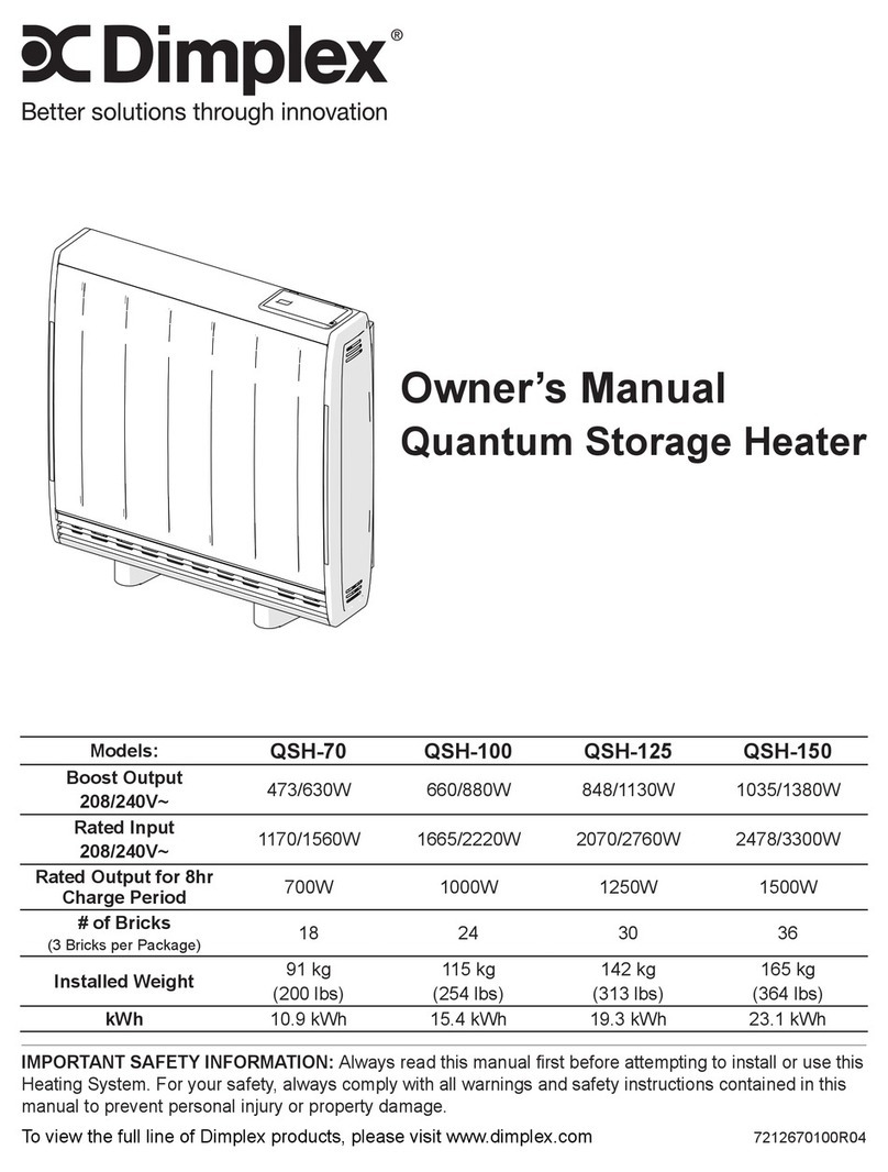 Dimplex QSH-70 User manual