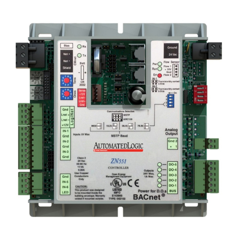 Automated Logic ZN551 Technical instructions