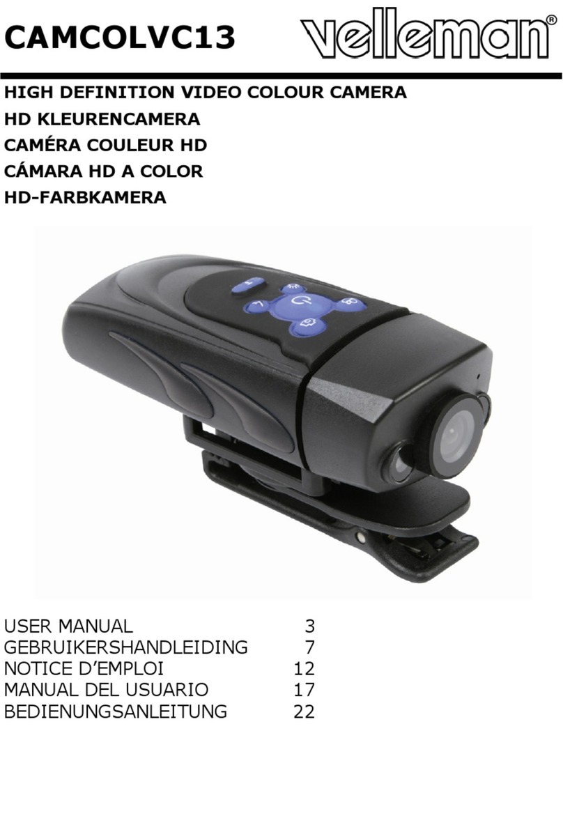 Velleman CAMCOLVC13 User manual Velleman CAMCOLVC13 User manual